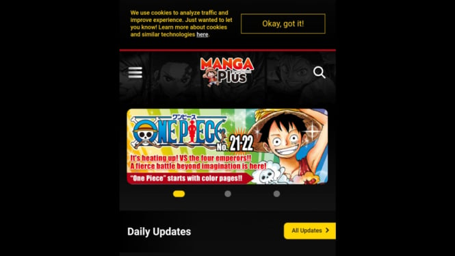 Selain Anoboy, Ini Situs Baca Komik One Piece