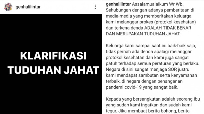 Instagram/genhalilintar