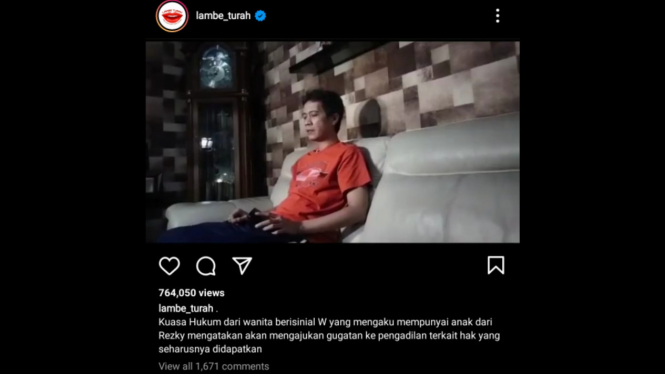 Rezky Aditya Diduga Sempat Pacari Wanita Inisial W dan Tinggal Bersama