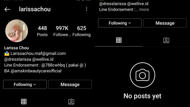 Instagram/larissachou