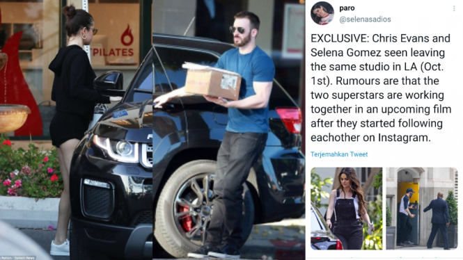 Selena Gomez dan Chris Evans Diduga Pacaran, Pengakuan Suka Diungkit