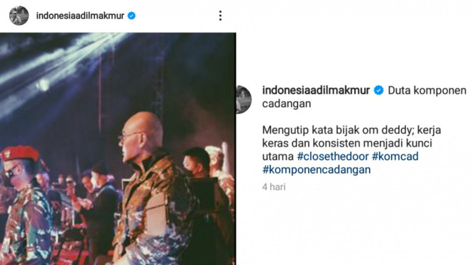 Instagram/Indonesiaadilmakmur