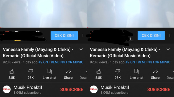 YouTube/Musik Proaktif