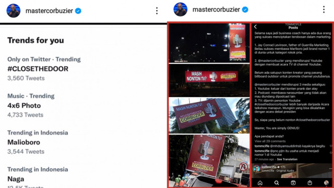 Instagram/mastercorbuzier