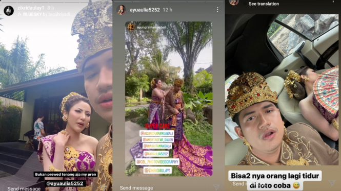 Usai Ciuman Zikri Daulay Dan Ayu Aulia Tancap Gas Lakukan Prewedding