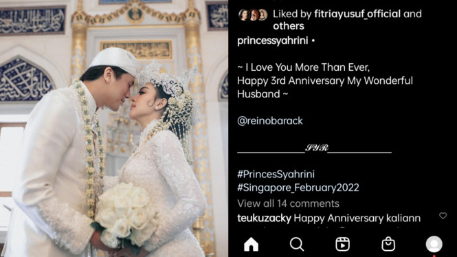 Instagram/princessyahrini