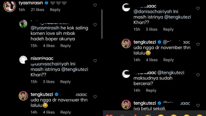 Instagram/tengkutezi