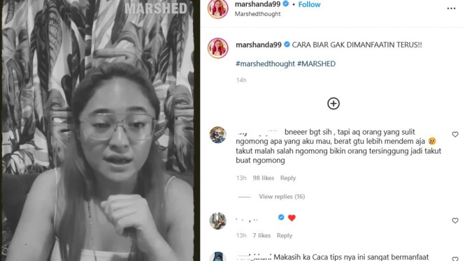 Instagram/marshanda99