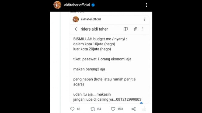 Instagram/ @alditaher.official