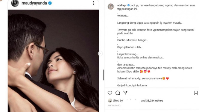 Instagram/ataliapr, maudy ayunda