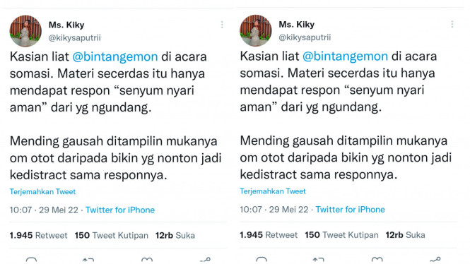 Twitter/kikysaputrii