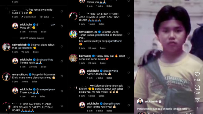 Instagram/erickthohir