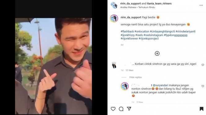 Instagram/ririn_da_support