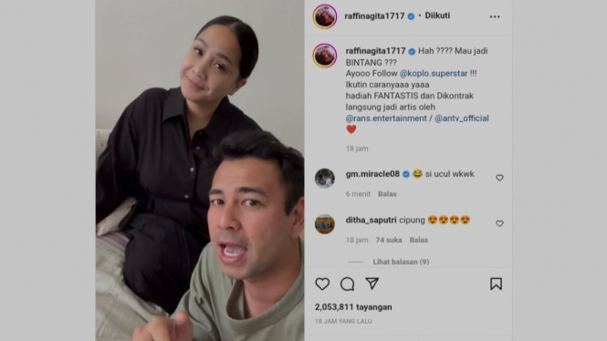 Instagram/ @raffinagita1717