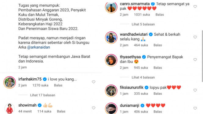 Instagram/ridwankamil 