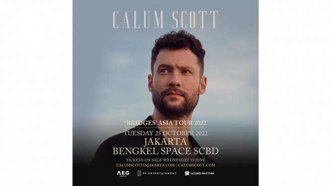 Calum Scott Konser di Indonesia, Ini Lokasi dan Harga Tiketnya!