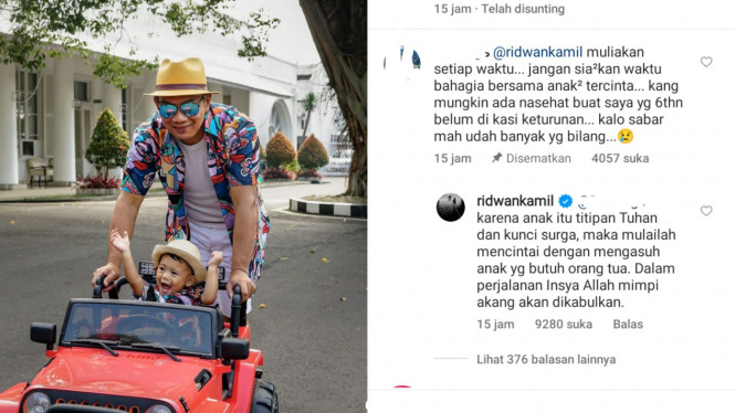 Instagram/ridwankamil 