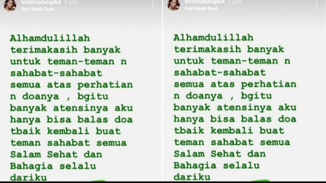 Instagram/kristinadangdut