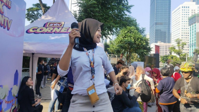 Lomba Karaoke Lagu Koplo di ANTV Corner Ambyarkan CFD Sudirman!