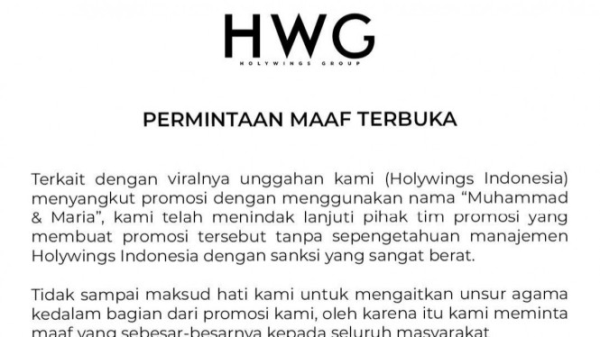 Instagram/@holywingsindonesia
