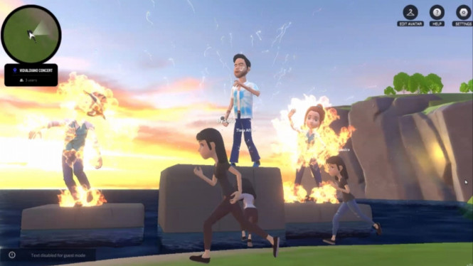 Vidi Aldiano konser Metaverse