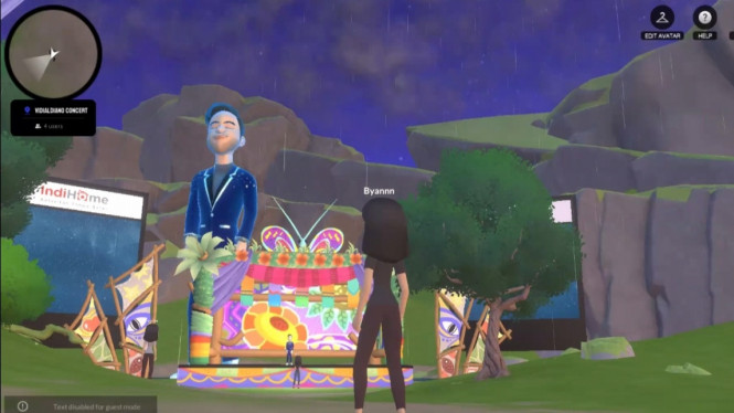 Vidi Aldiano konser Metaverse