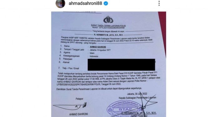 Instagram/@ahmadsahroni88