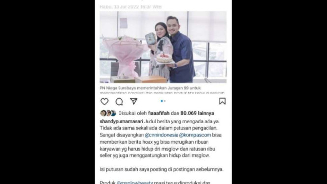 Instagram/@sandypurnamasari