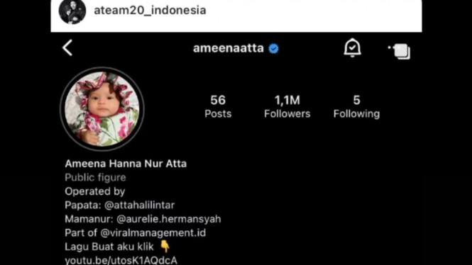 Instagram/attahalilintar