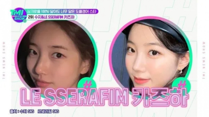 Suzy dan Kazuha LE SSERAFIM Disebut Mirip 100 Persen, Setuju?