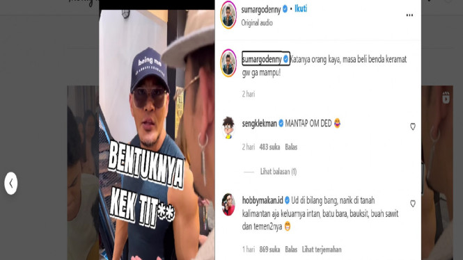 Instagram/sumargodenny