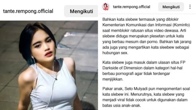 Instagram/tante.rempong.official