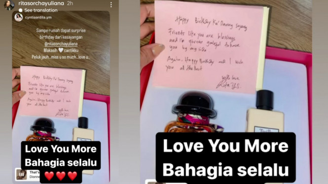 Instagram/ritasorchayuliana 