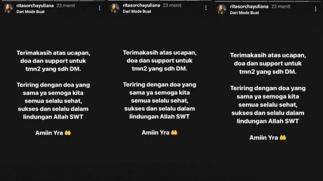 Instagram/ritasorchayuliana 