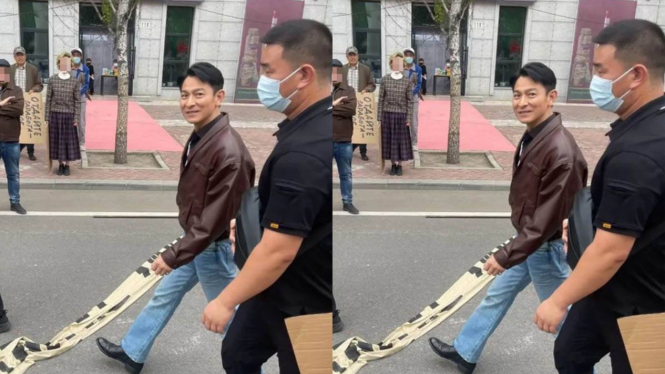 Gara-gara Foto di Sebelah Pengawal, Tinggi Andy Lau Jadi Pertanyaan