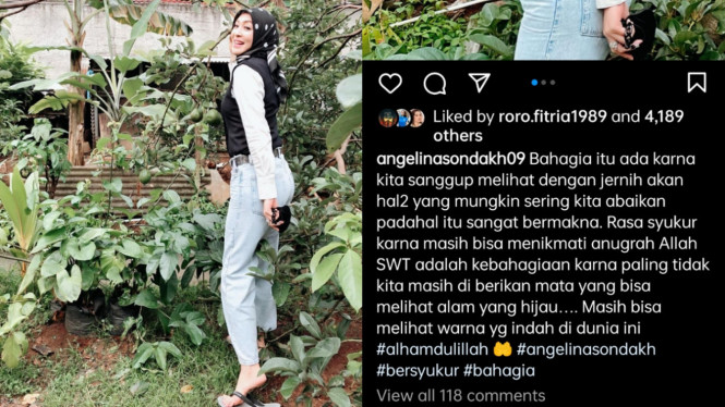 Instagram/angelinasondakh09 