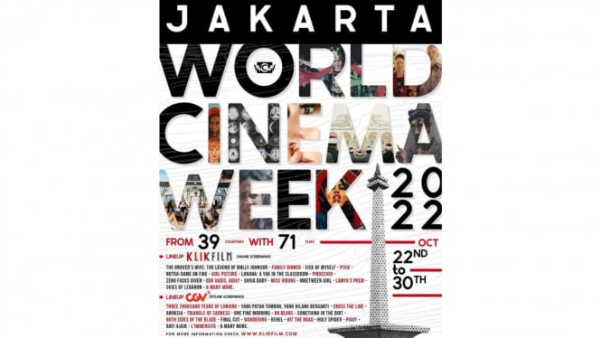 Deretan Film Ternama Hadir di Festival Film World Cinema Week, Ini