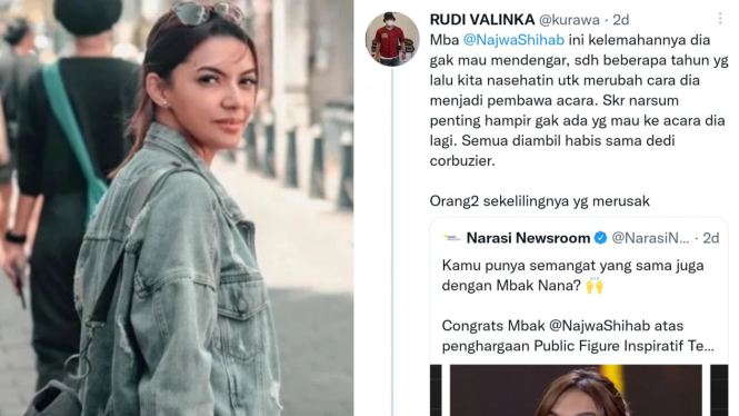 Deddy Corbuzier Dipuji Lebih Baik Dari Najwa Shihab, Netter: Beda Lah!