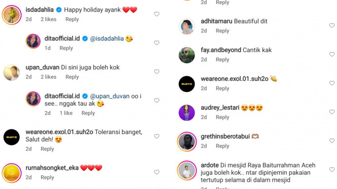 Instagram/ditaofficial.id