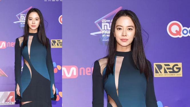 KNetz Heboh dengan Gaun Transparan Song Ji Hyo, Pamer Belahan Dada