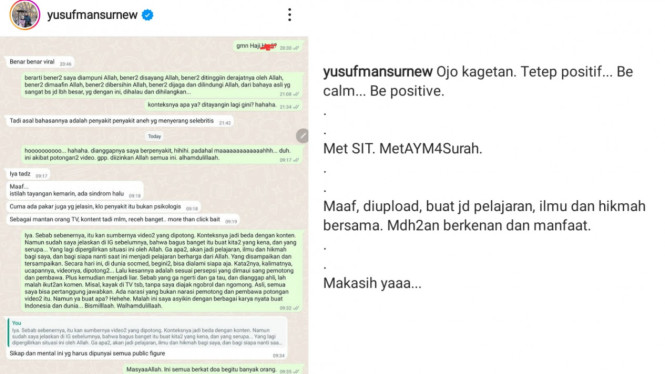 Instagram/@yusufmansurnew