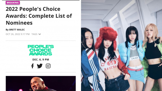 Daebak Bts Blackpink Dan Jungkook Masuk Daftar Nominasi Peoples Choice Awards 2022 6633