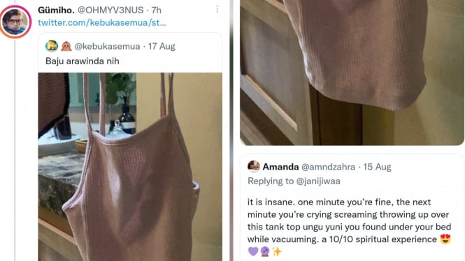 Tanktop Ungu Diduga Bukti Perselingkuhan Arawinda Viral Lagi, Masih