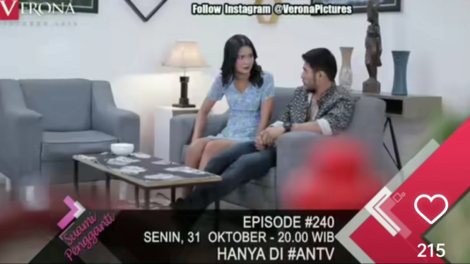 Sinopsis Suami Pengganti Episode 240, Ariana di Antara Saka dan Justin