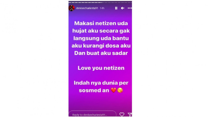 Instagram/denisechariesta31