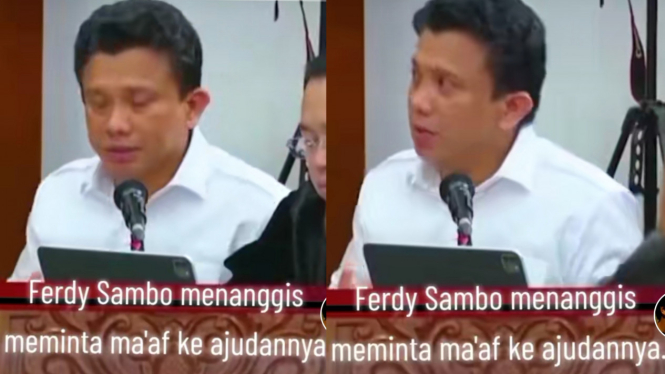 Tangis Ferdy Sambo Pecah Minta Maaf Ke Ajudan Tuai Sorotan Netizen