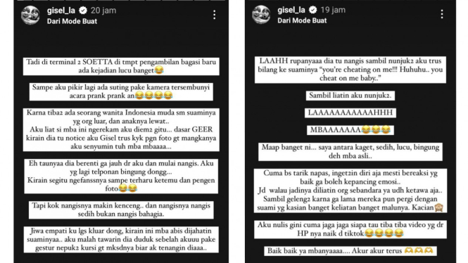 Waduh! Gisella Anastasia Tiba-tiba Dituduh Jadi Selingkuhan Suami Orang