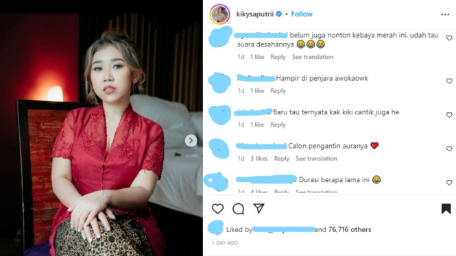 Kiky Saputri Cosplay Jadi Gadis 'Kebaya Merah', Netizen: Durasi Berapa ...