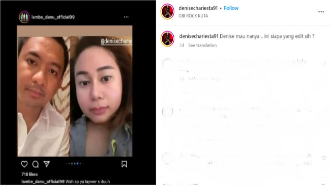 Instagram/denisechariesta31