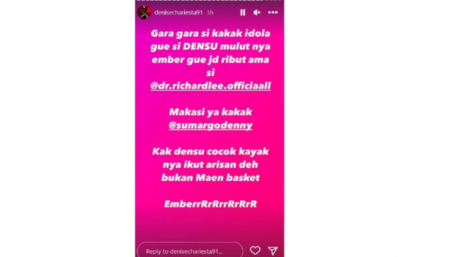 Instagram/denisechariesta31